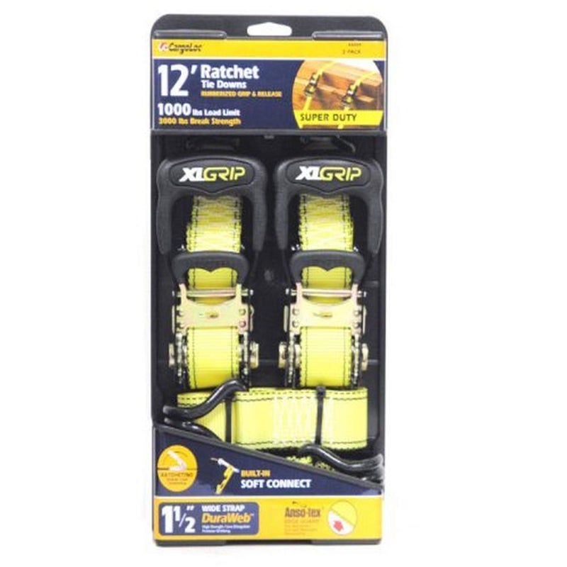 CargoLoc 84009 Xlgrip Heavy Duty Tie Down, 2-Pack